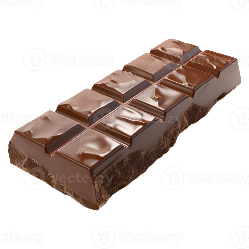 3D Rendering of a Plain Chocolate Transparent Background png