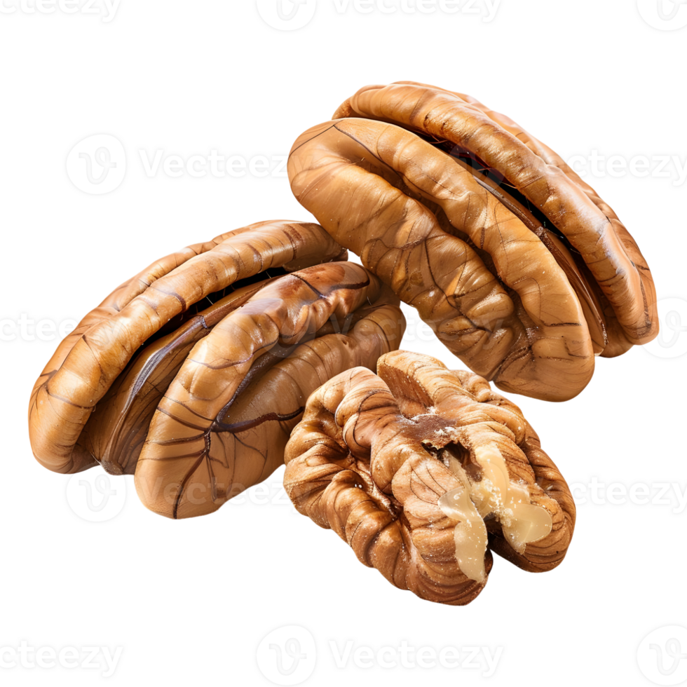 3D Rendering of a Walnuts Transparent Background png