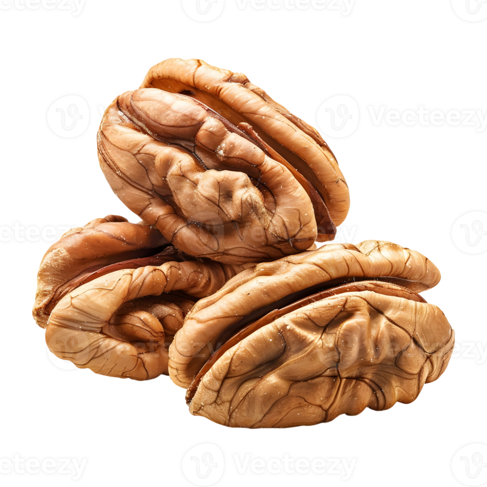 3D Rendering of a Walnuts Transparent Background png