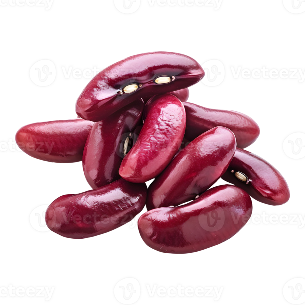 3D Rendering of a Red Beans Transparent Background png