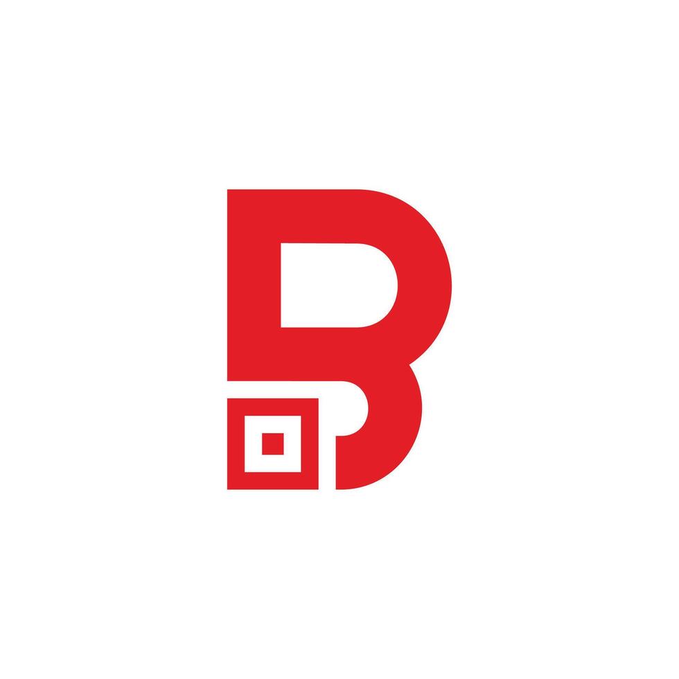 letter br red target design logo vector