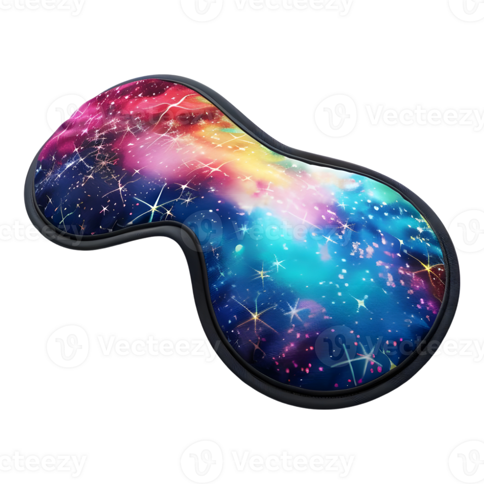 3D Rendering of a Eyes Sleep Mask on Transparent Background png