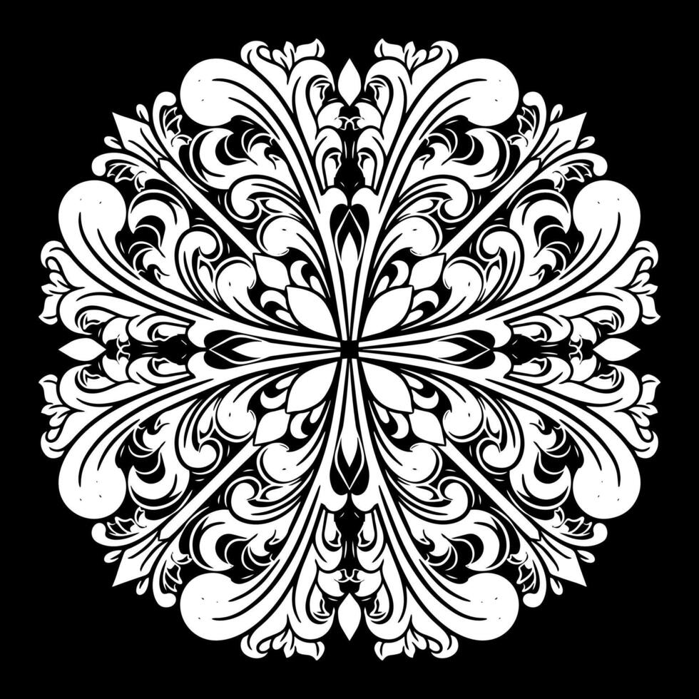 lujo ornamento floral ilustración vector