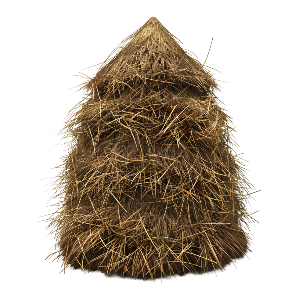 3D Rendering of a Hay Stack on Transparent Background png