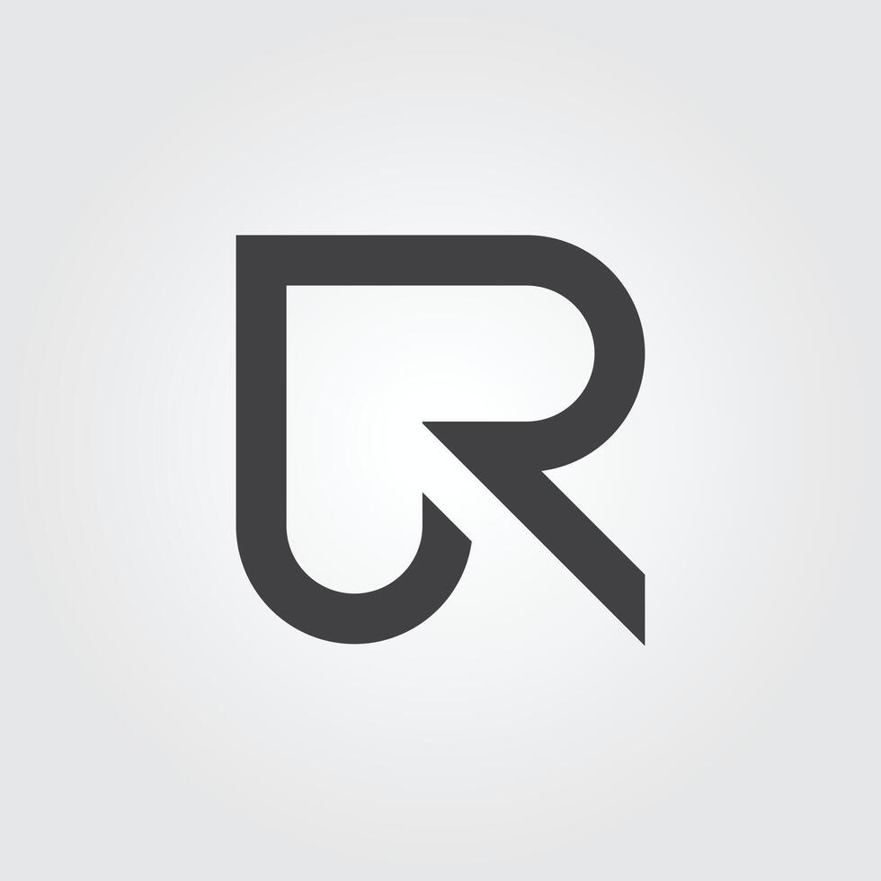 Letter R logo design template vector