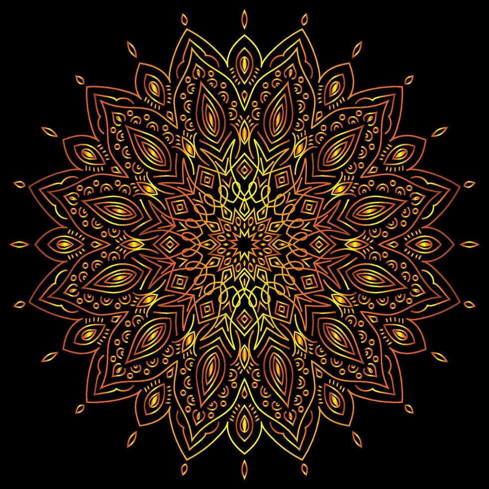 mandala art for design vintage decoration,book cover,motif,Ethnic design,ornament,background vector