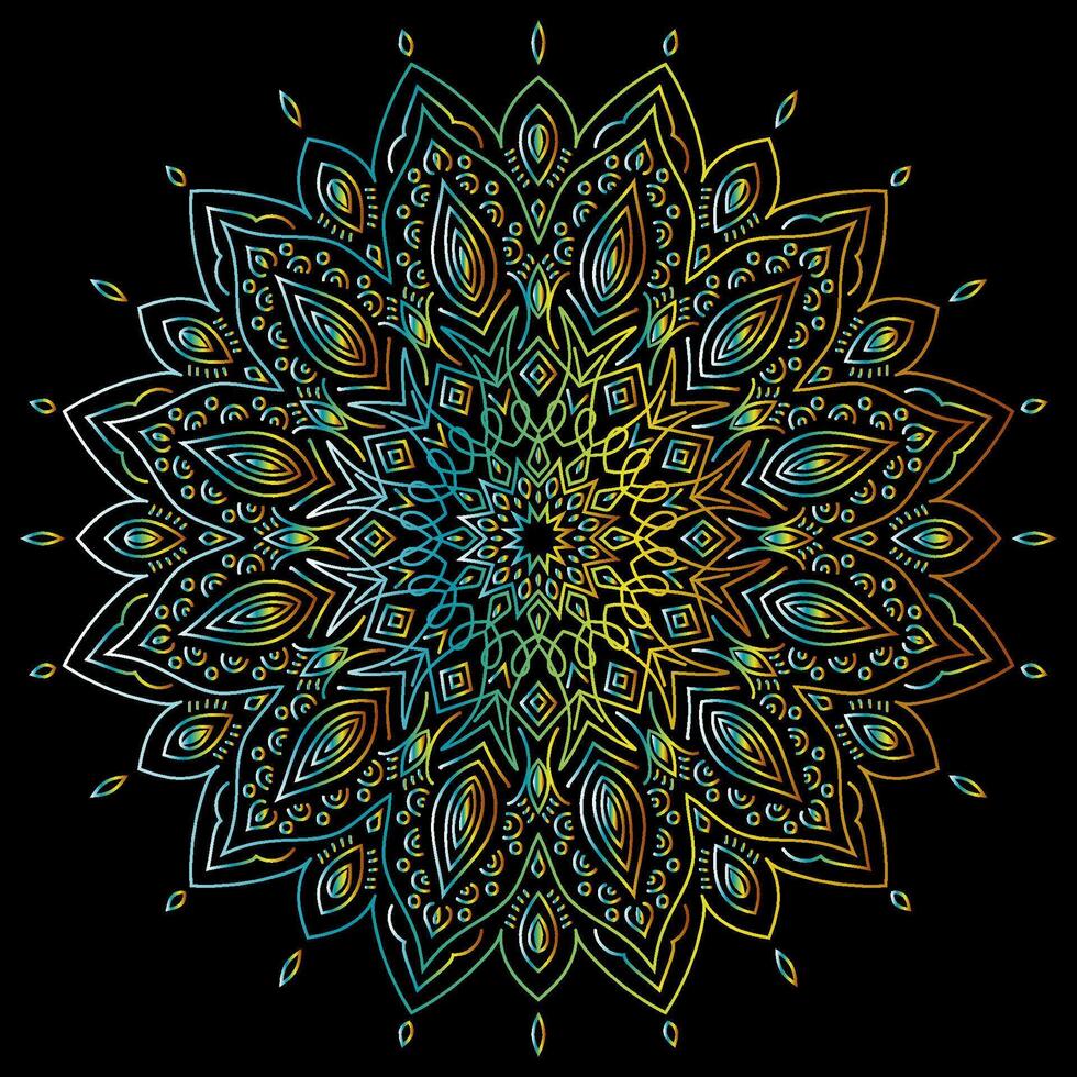 mandala Arte para diseño Clásico decoración, libro Portada,motivo,étnico diseño, ornamento, fondo vector