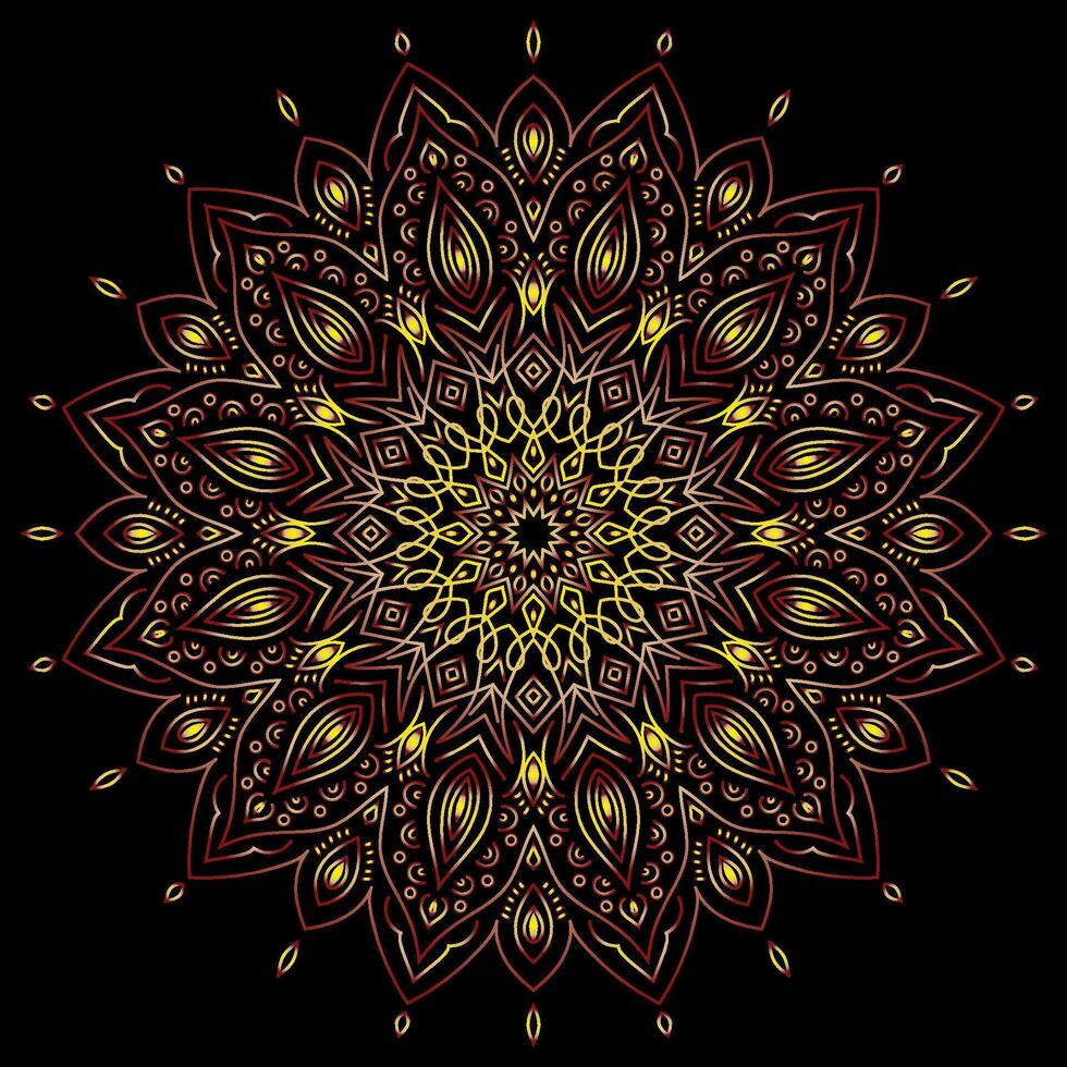 mandala art for design vintage decoration,book cover,motif,Ethnic design,ornament,background vector