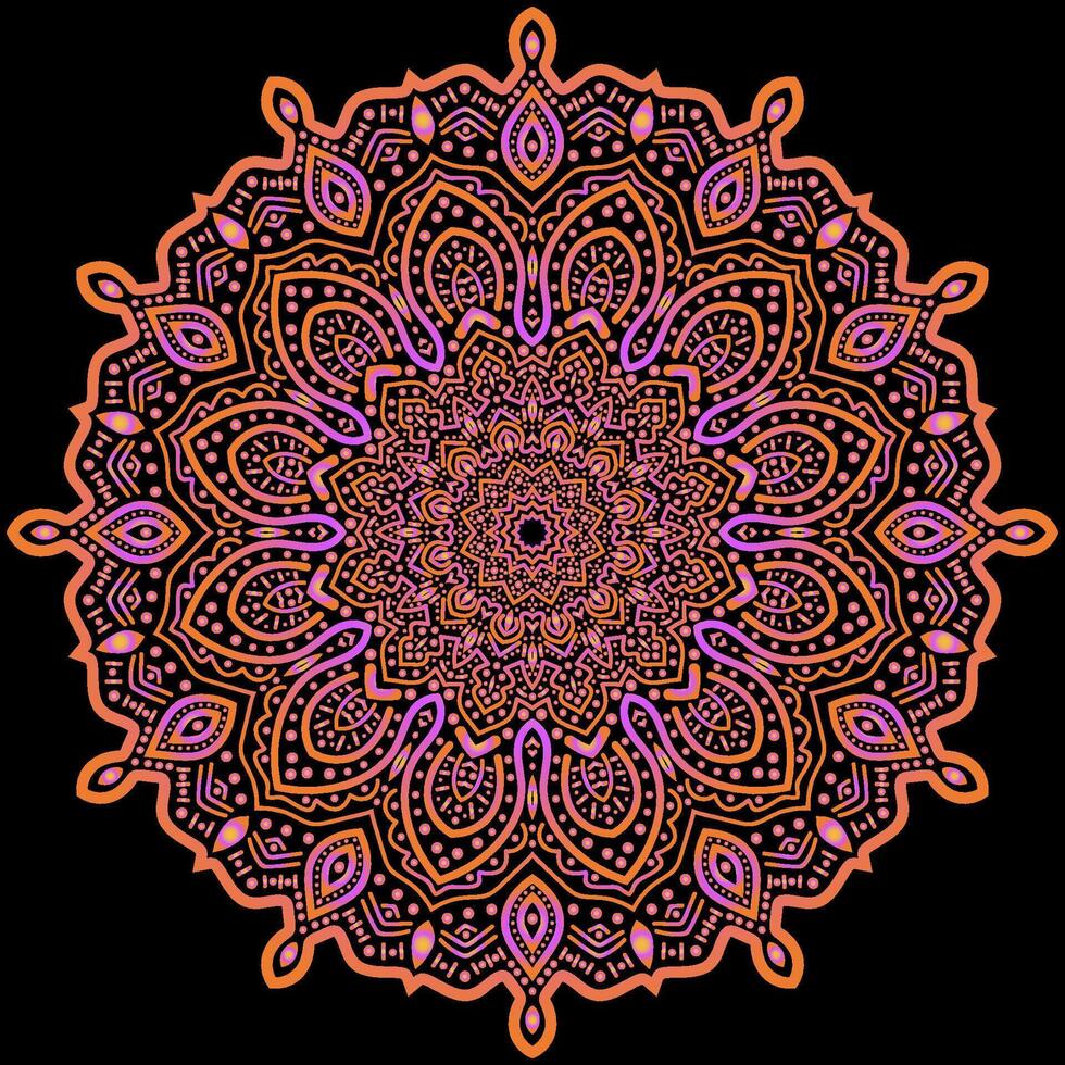 mandala Arte para diseño Clásico decoración, libro Portada,motivo,étnico diseño, ornamento, fondo vector