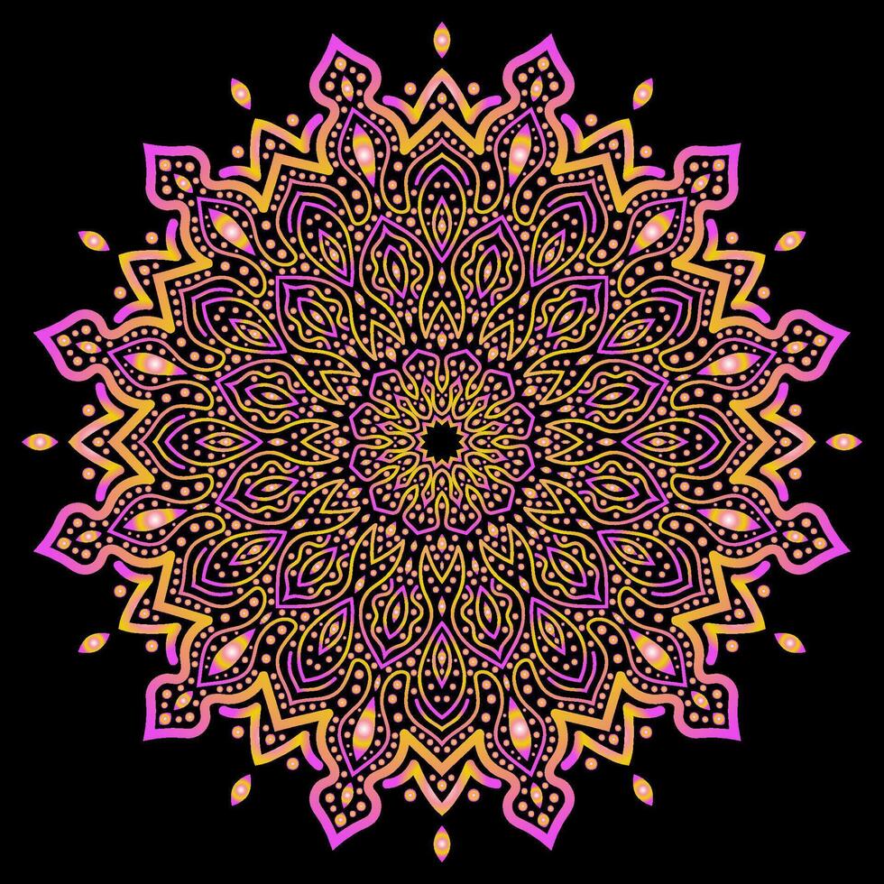 mandala Arte para diseño Clásico decoración, libro Portada,motivo,étnico diseño, ornamento, fondo vector