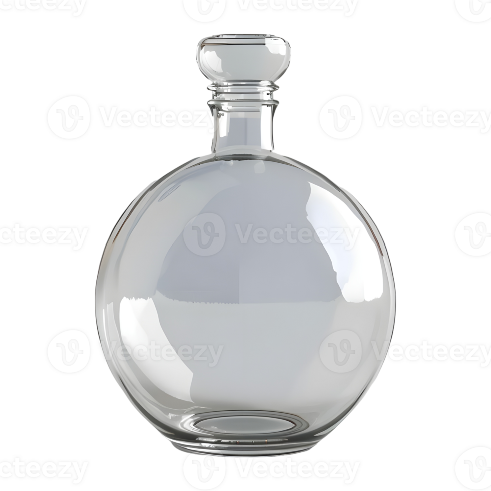 3D Rendering of a Magic Potion Bottle on Transparent Background png