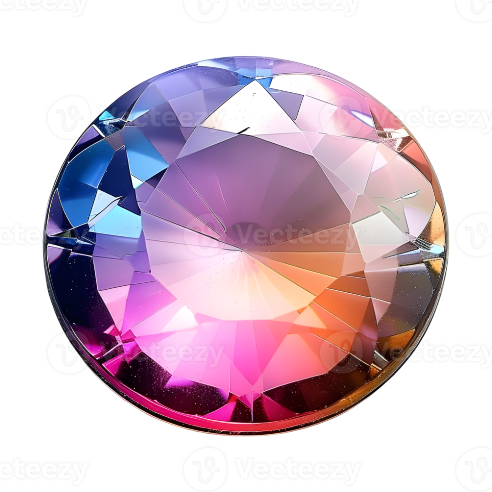 3D Rendering of a Gemstone Button Luxury on Transparent Background png