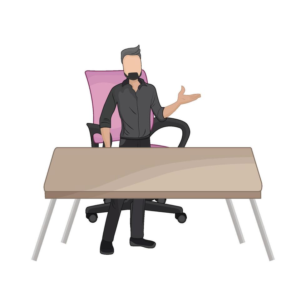 illustration of businessman vector