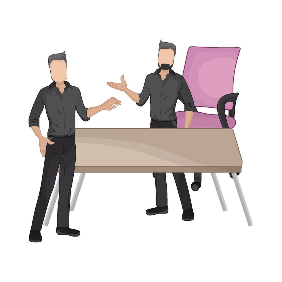 illustration of business partner vector