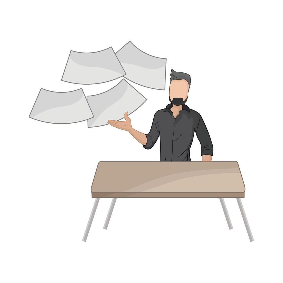 illustration of businessman vector