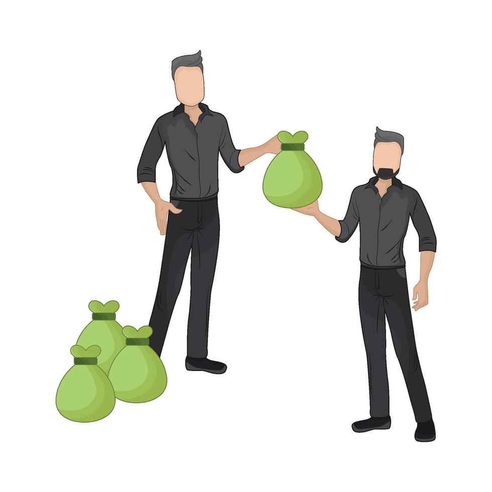 illustration of business partner vector