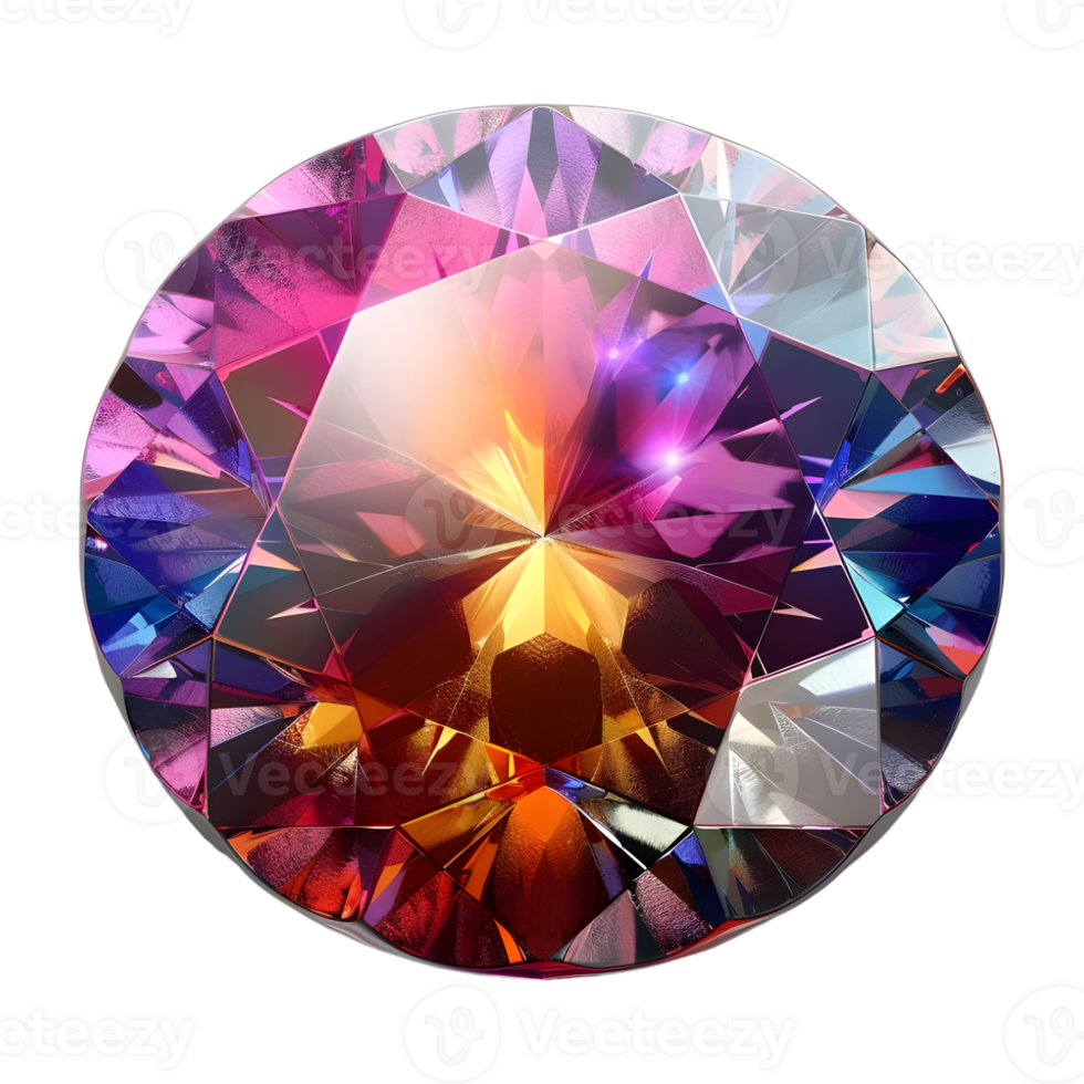 3D Rendering of a Gemstone Button Luxury on Transparent Background png