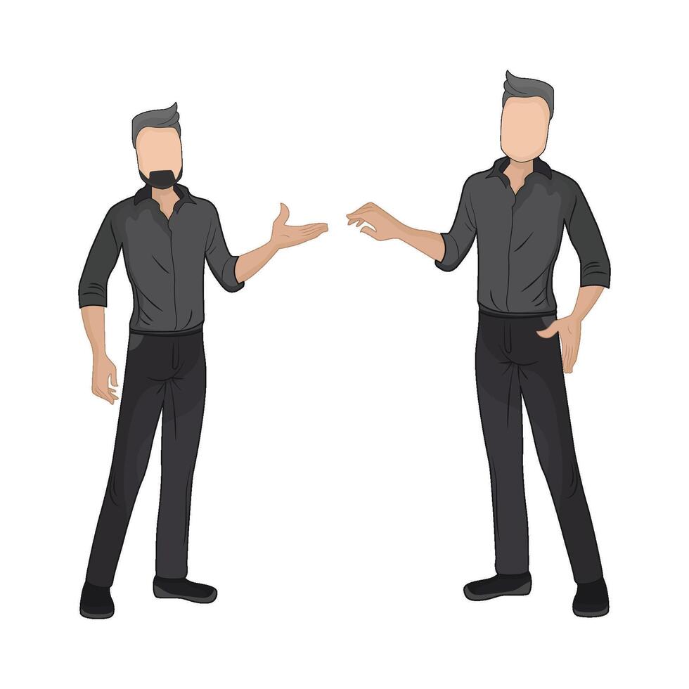 illustration of business partner vector