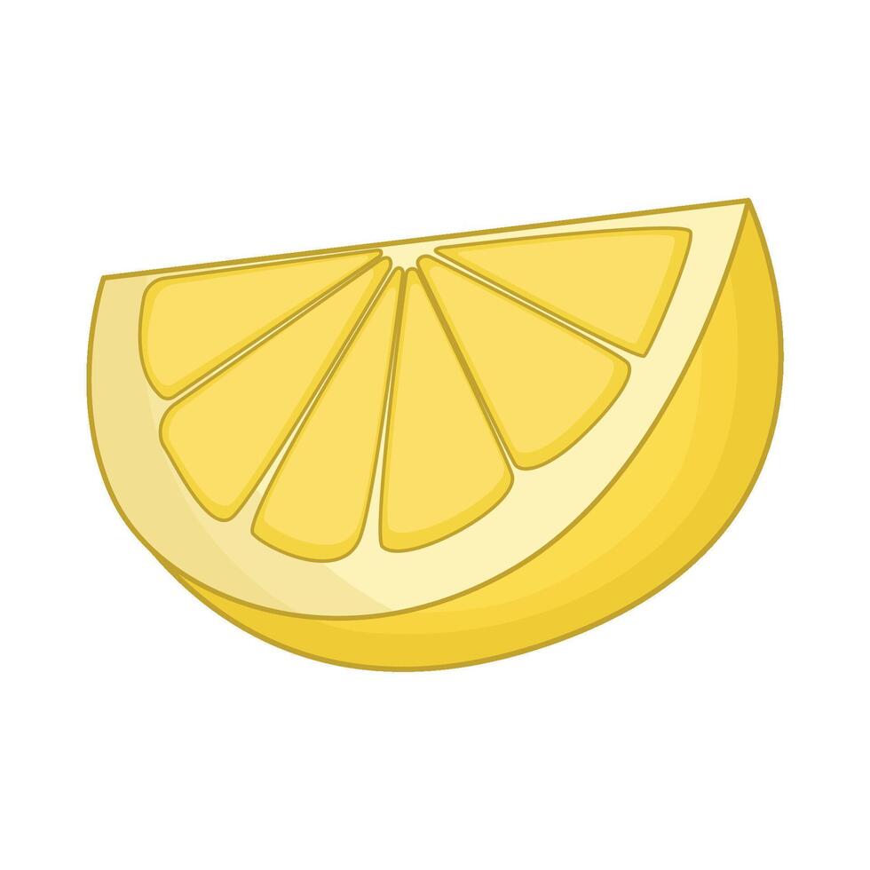 illustration of lemon slice vector