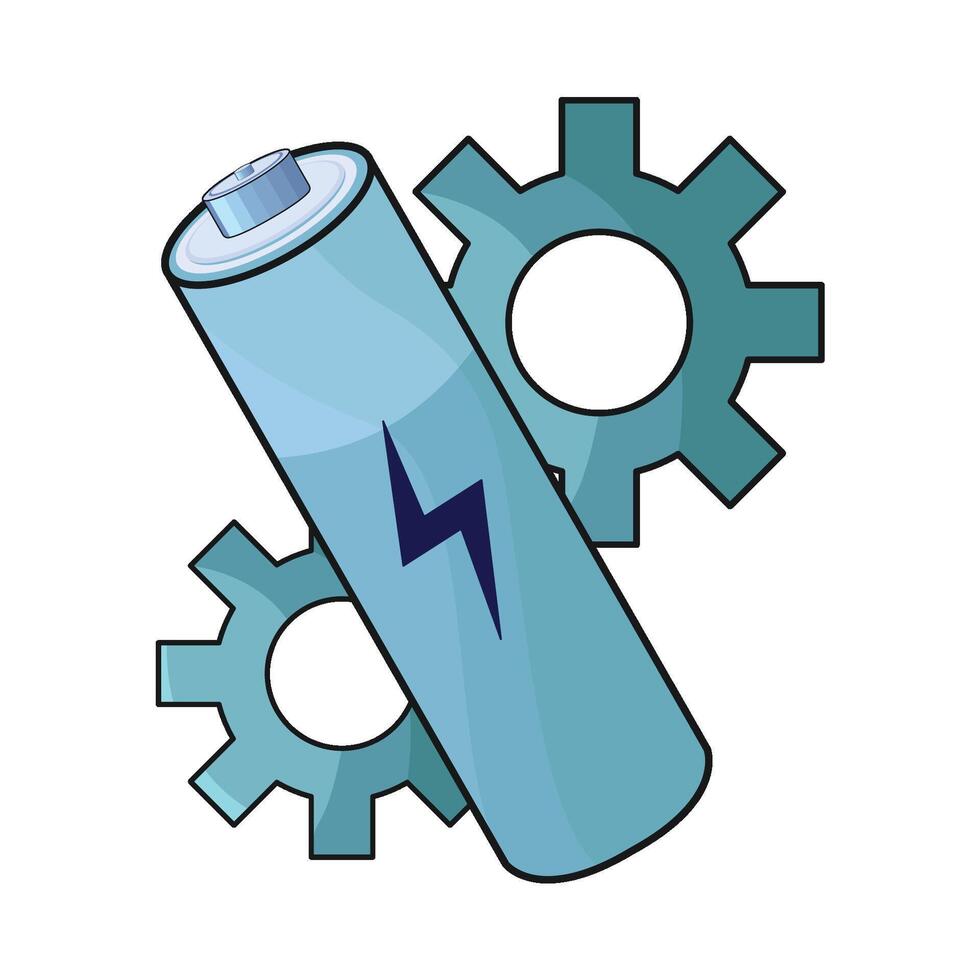 illustration of battery vector