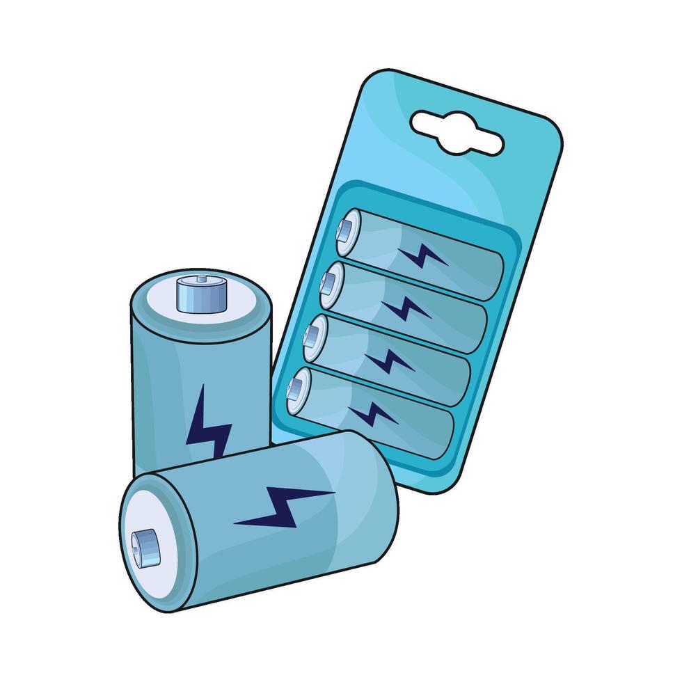 illustration of battery vector