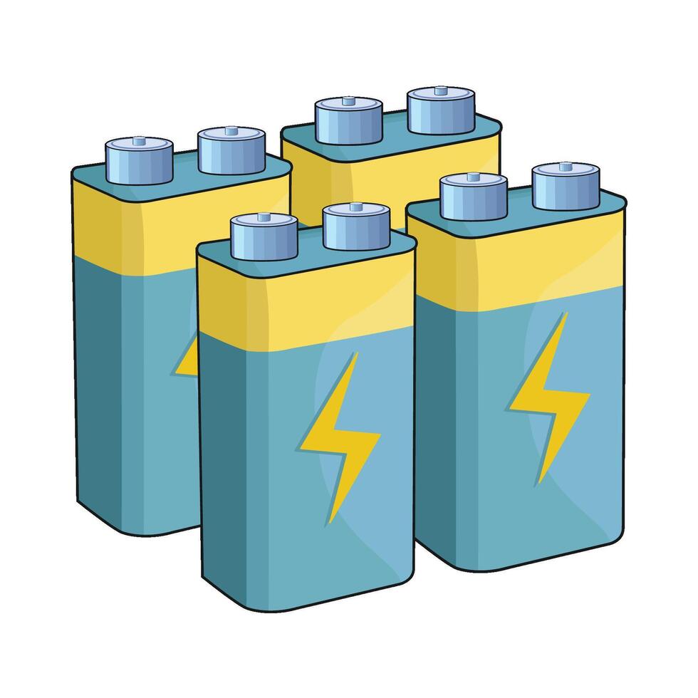 illustration of battery vector