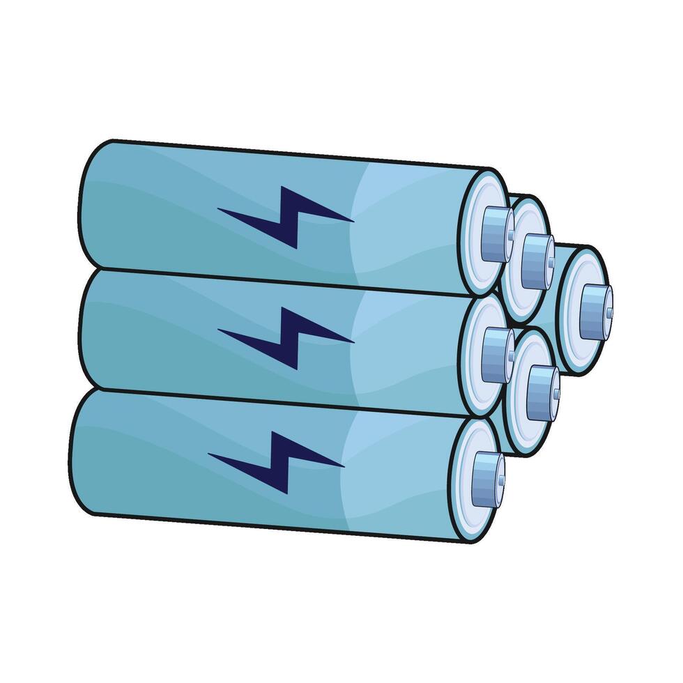 illustration of battery vector