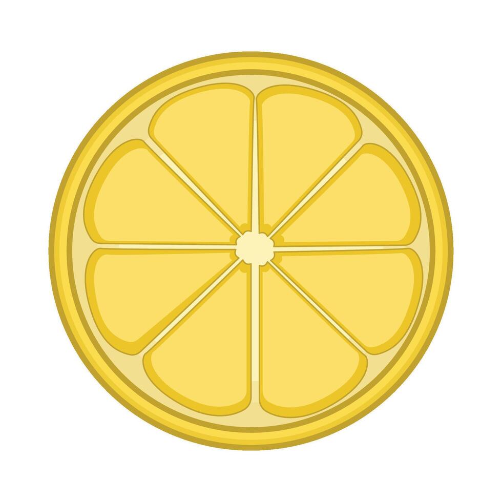 illustration of lemon slice vector