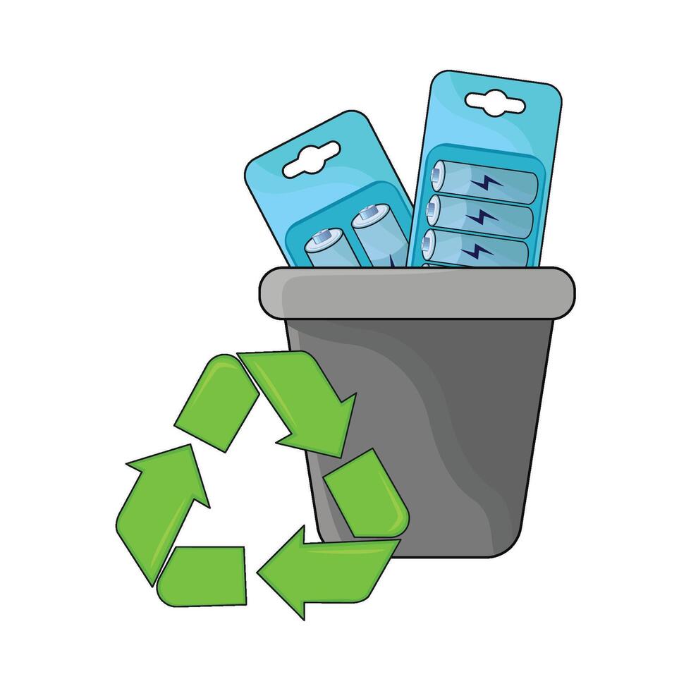 illustration of battery vector