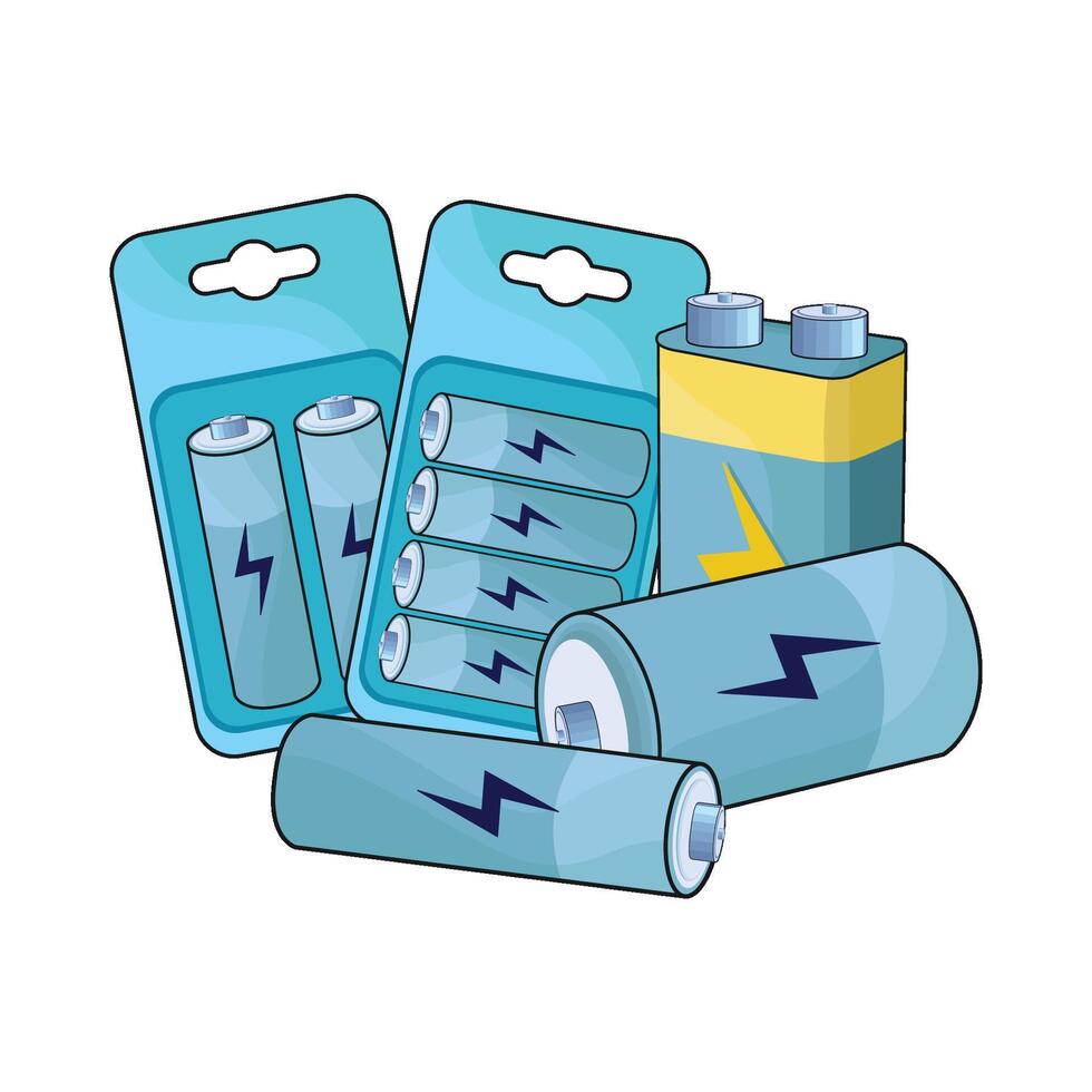 illustration of battery vector