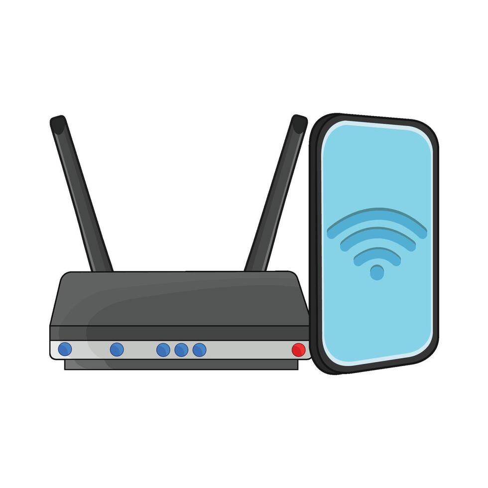 illustration of wifi router vector