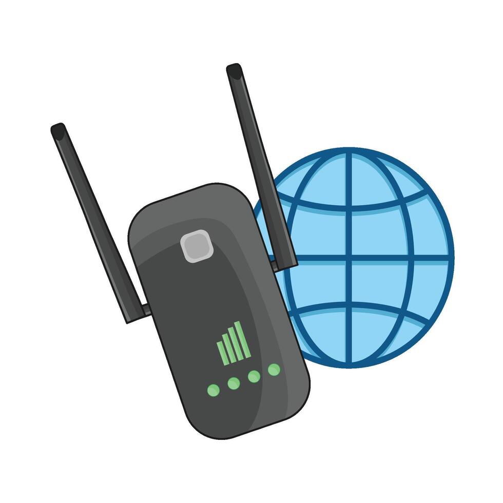 illustration of wifi repeater vector