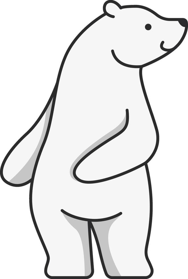 Polar bear illustration vector