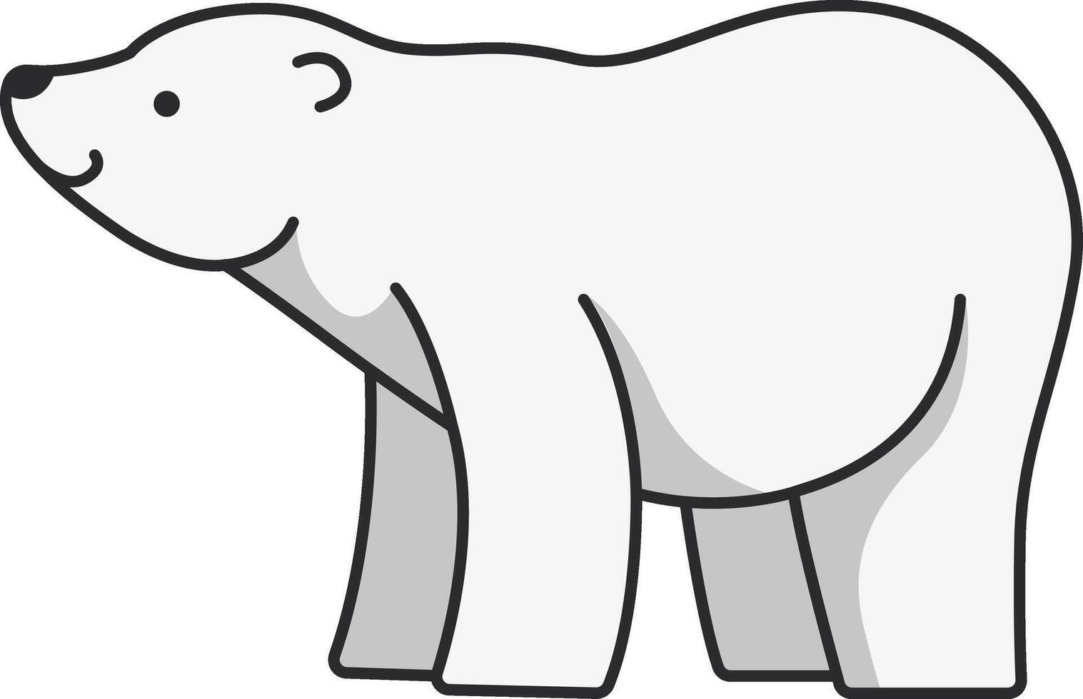 Polar bear illustration vector