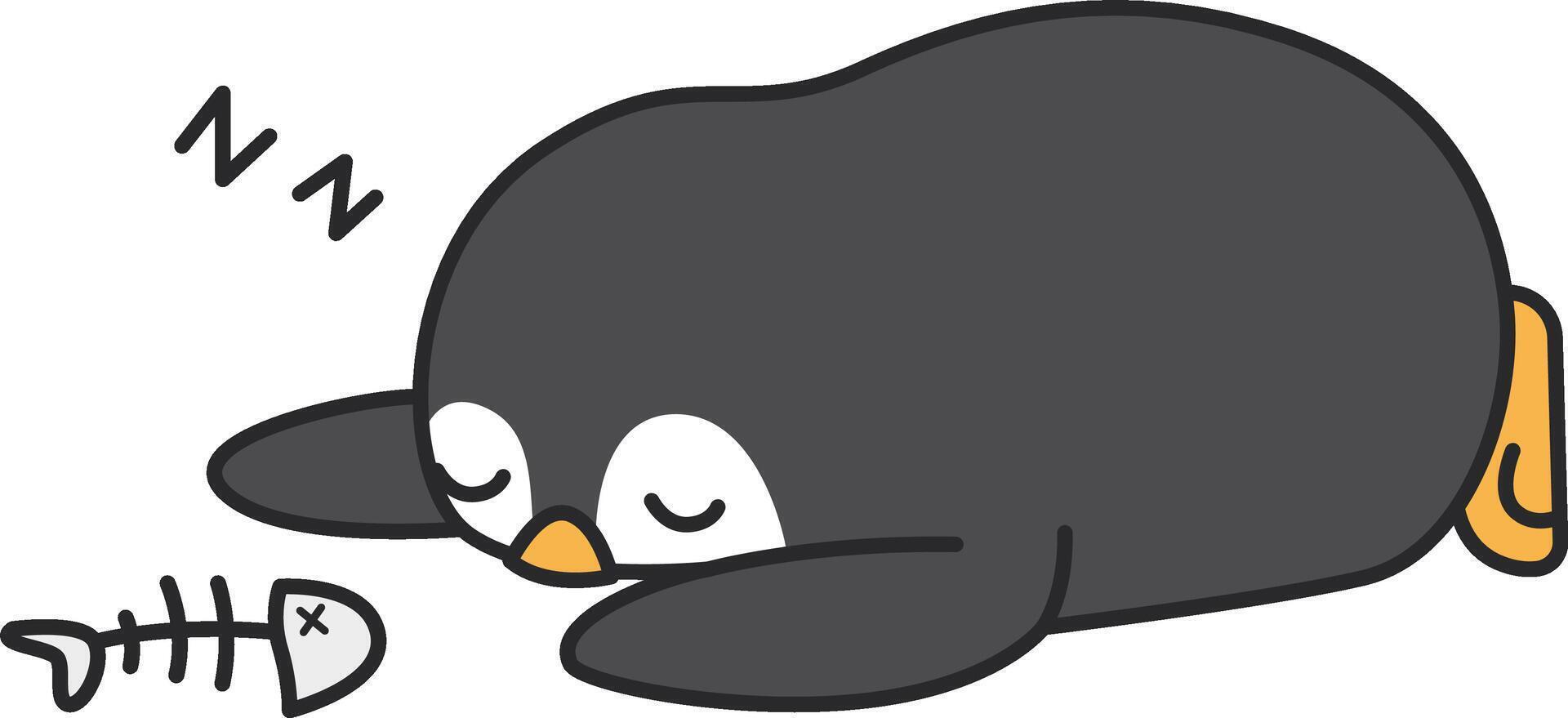 Cute penguin illustration vector