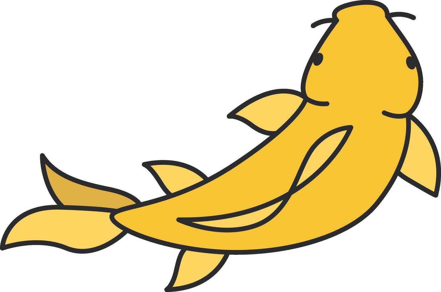 Koi fish illustration vector