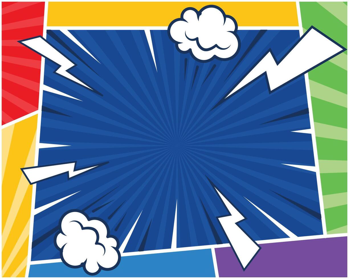 Pop art comic background vector