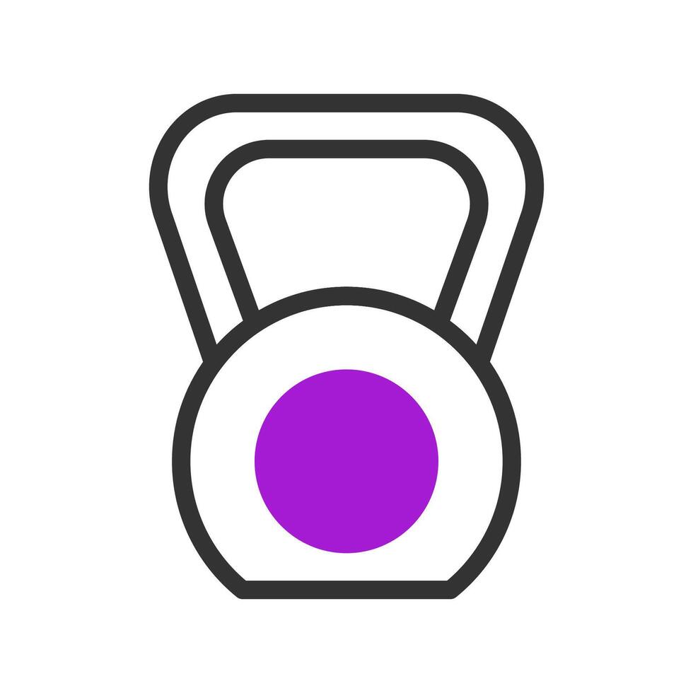 pesa icono duotono púrpura negro deporte símbolo ilustración. vector