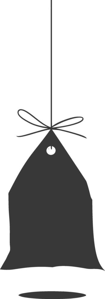 Silhouette tea bag black color only vector