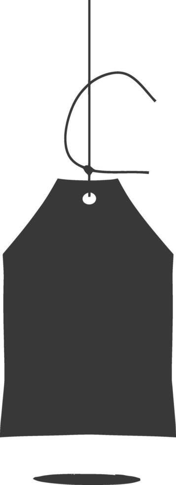 Silhouette tea bag black color only vector