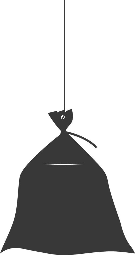 Silhouette tea bag black color only vector