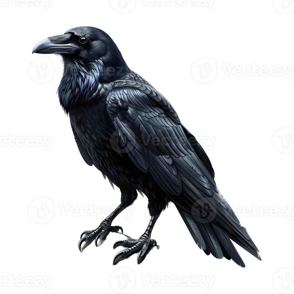 Black Crow on Transparent background png
