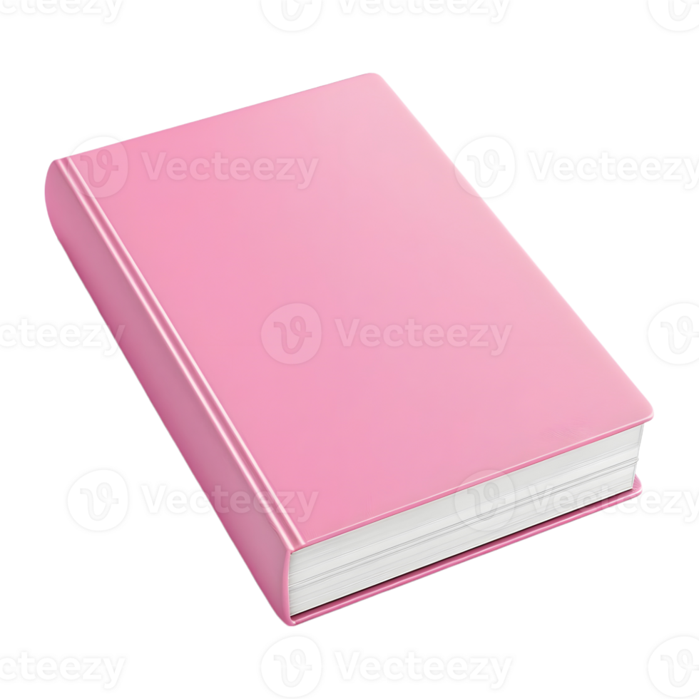 Solid Color Book for Mockup on Transparent background png