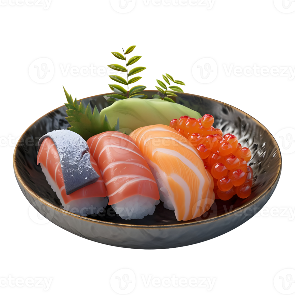 Japanese Hotpot Sushi on Transparent background png