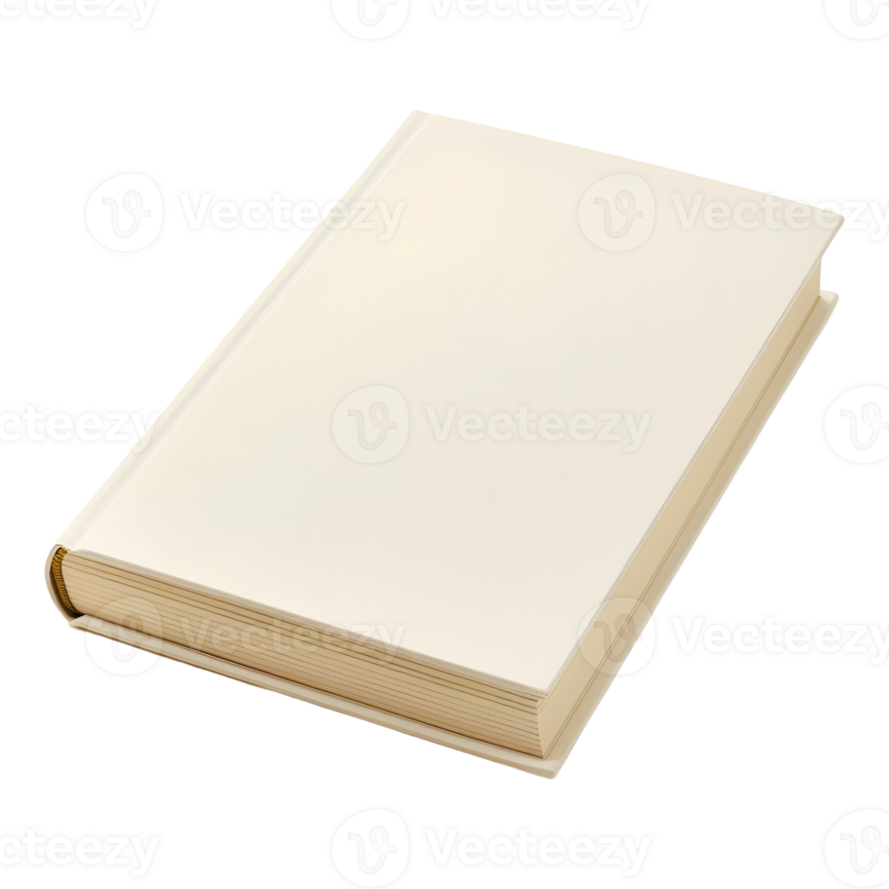 Solid Color Book for Mockup on Transparent background png