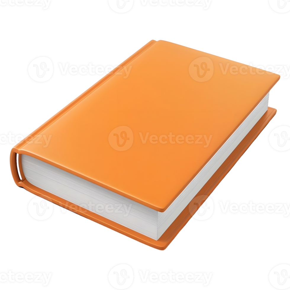 Solid Color Book for Mockup on Transparent background png