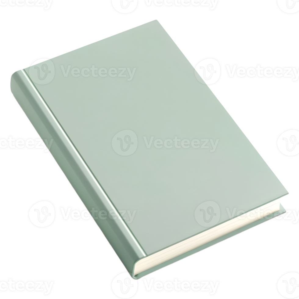 Solid Color Book for Mockup on Transparent background png