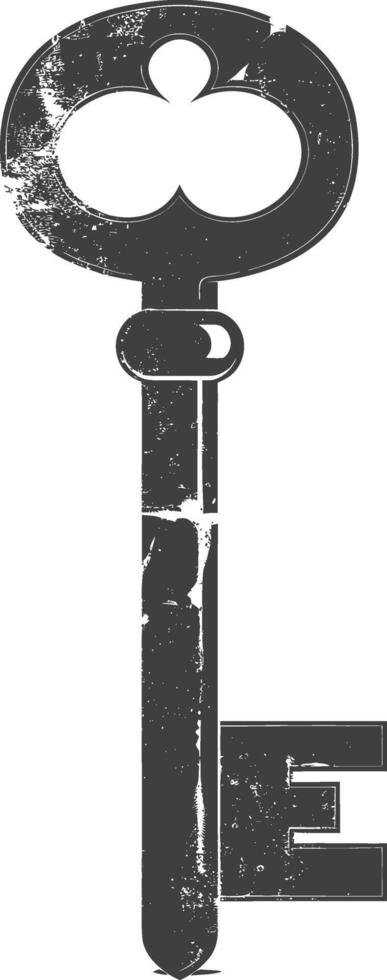 Silhouette key black color only vector