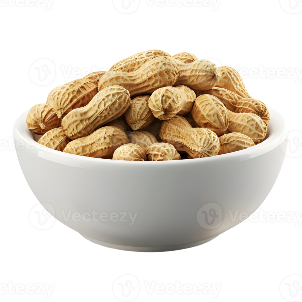 Peanuts in a Bowl on Transparent background png