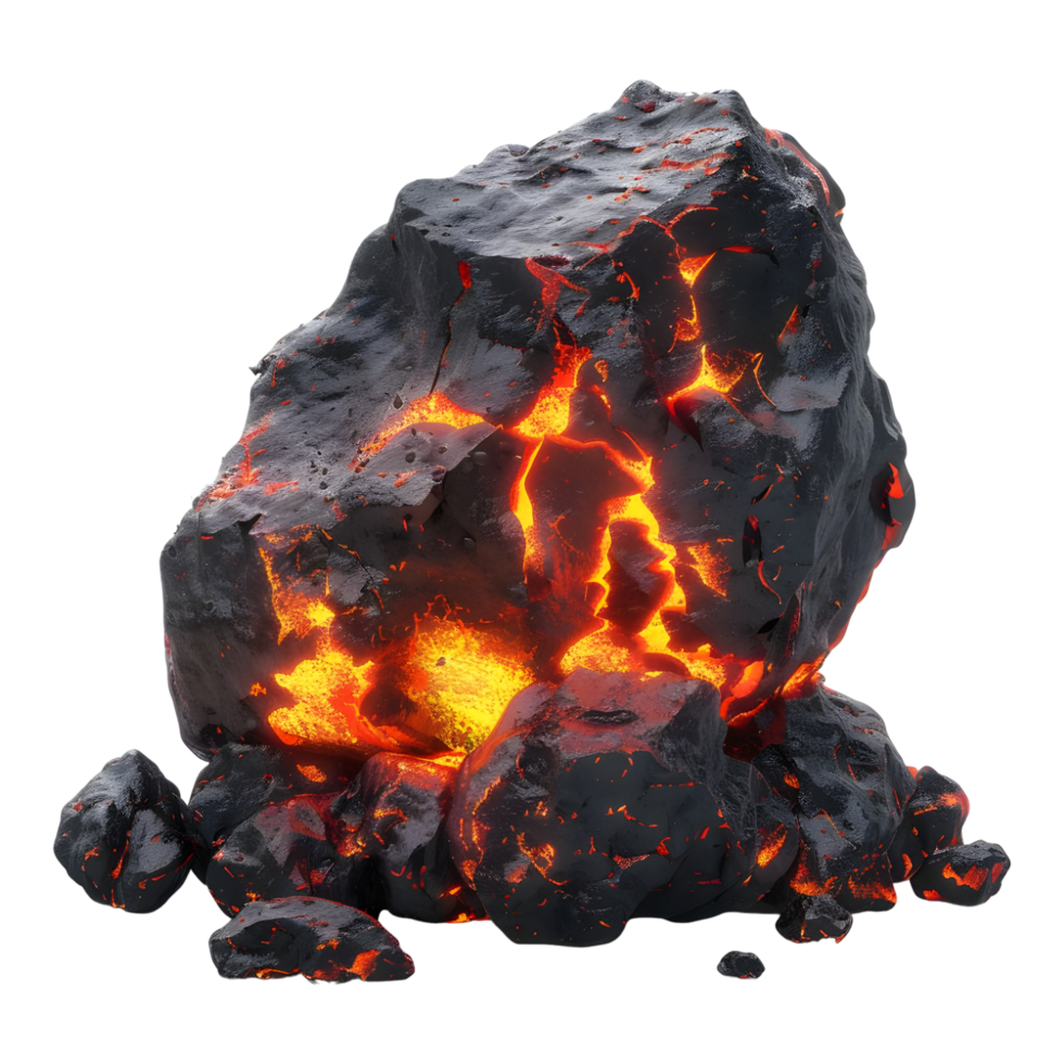 Molten Lava on Transparent background png